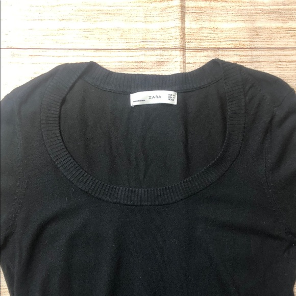 Zara Women's Black Crew Neck Sweater 💚 - Picture 3 of 7